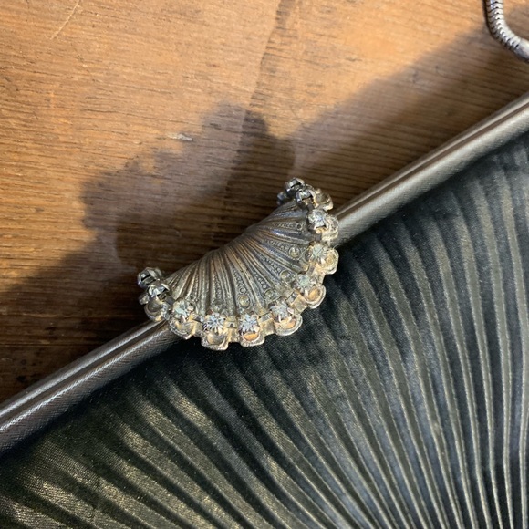 Vintage Evening Bag with Rhinestone Clasp - Picture 2 of 4